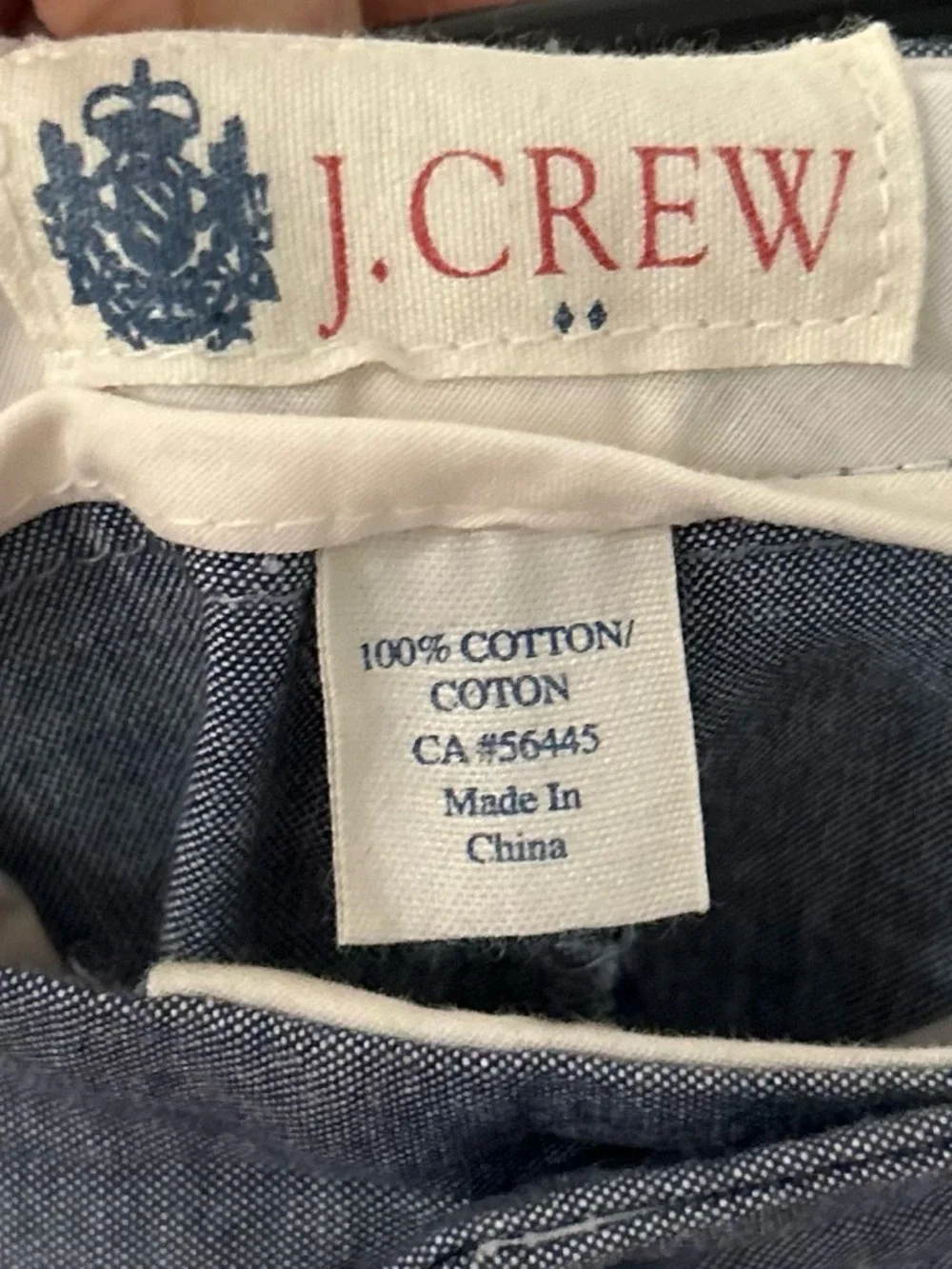 J.Crew Rivington Chambray Shorts 38W 11” Inseam NWT Preppy Summer Resortwear